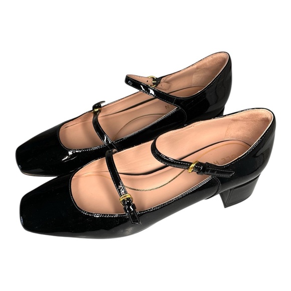 Cole Haan Paxton Mary Jane Pump Patent Leather Size 7.5 Black - Picture 4 of 16